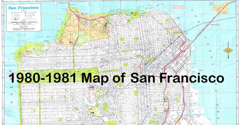 1980-1981 Map of San Francisco