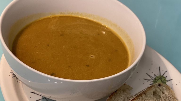 Bowl of Vegan Pumpkin Soup